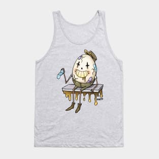 Anthropomorphic Egg Put Himself Back Together Again Tank Top